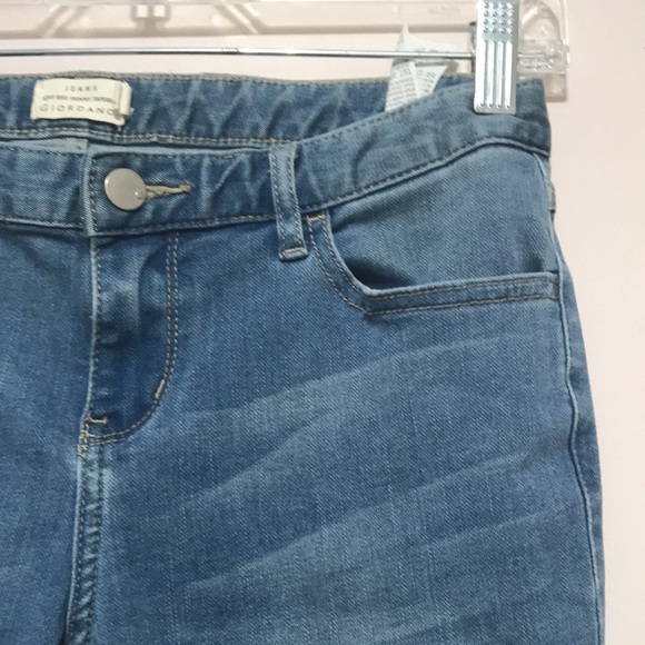 GIORDANO low rise skinny tapered light wash jeans 27 - Picture 4 of 13